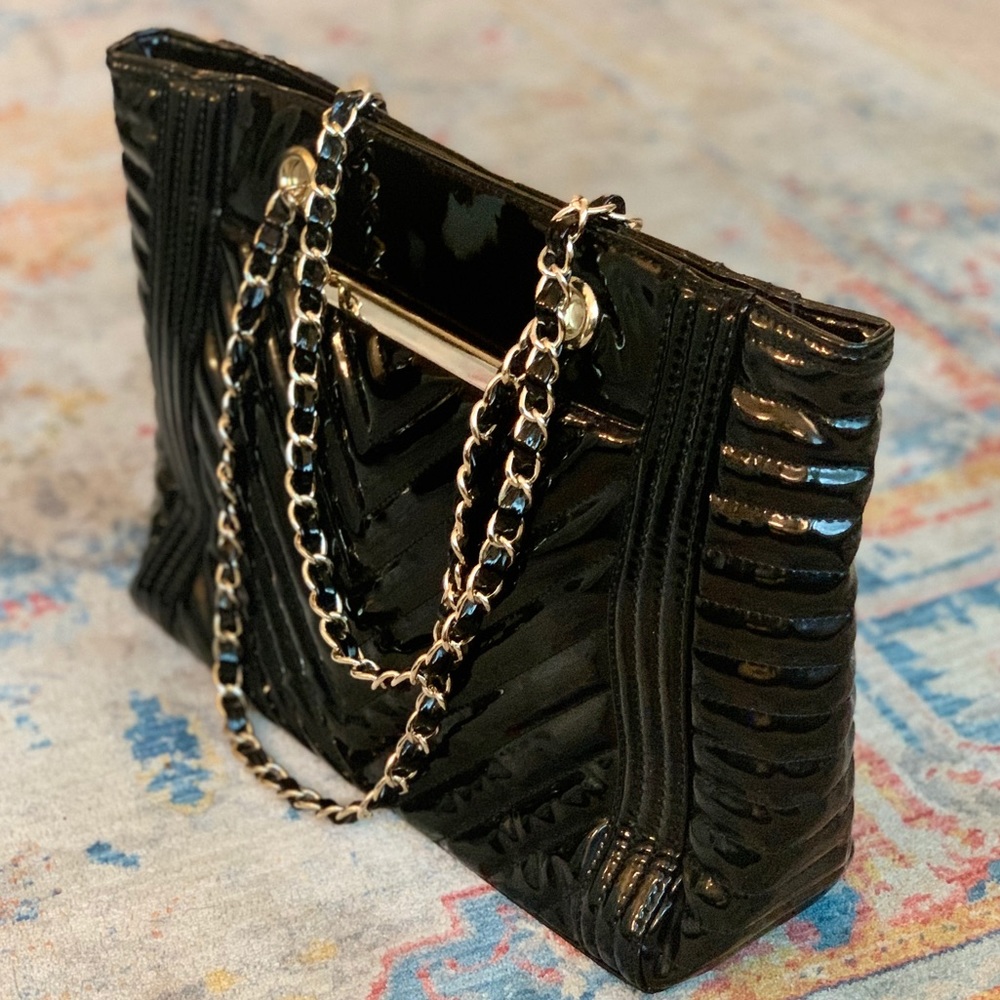 Large Patent Leather Aldo Shoulder Bag! - Picture 3 of 6